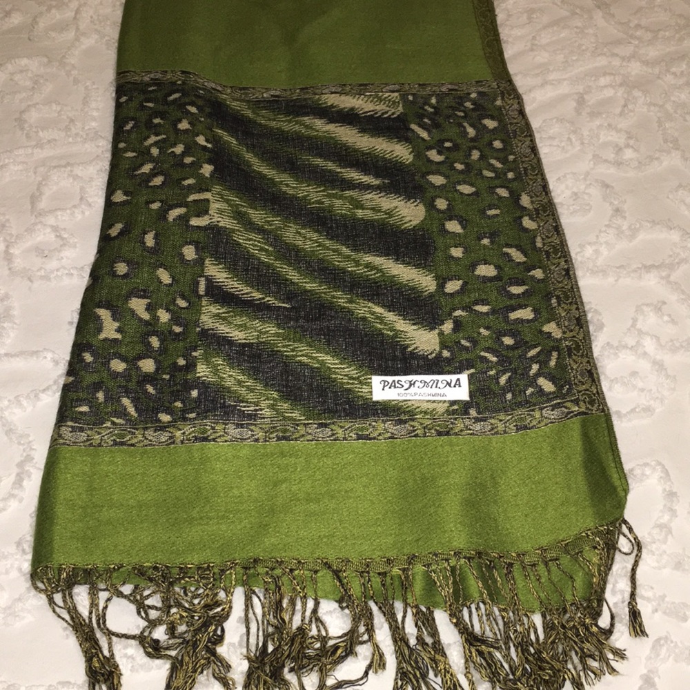Green Pashmina Scarf